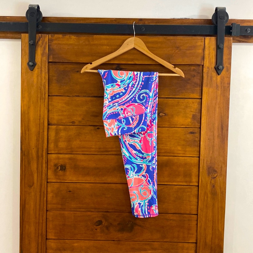 Lilly Pulitzer Luxletic jellies be jammin yoga pants leggings sz M